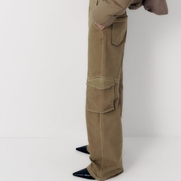 ZARA full length cargo pants - Picture 3 of 9